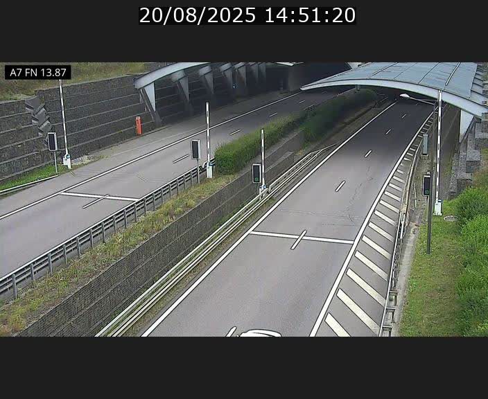 <h2>Caméra trafic Luxembourg - A7, Tunnel Gousselerbierg, entrée nord, direction Lorentzweiler</h2>