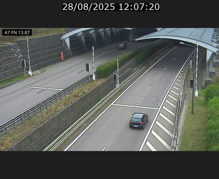 <h2>Caméra trafic Luxembourg - A7, Tunnel Gousselerbierg, entrée nord, direction Lorentzweiler</h2>