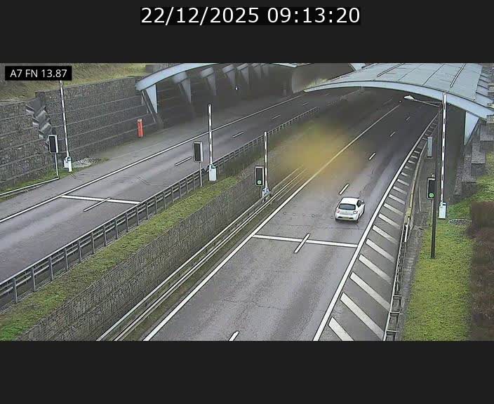 <h2>Caméra trafic Luxembourg - A7, Tunnel Gousselerbierg, entrée nord, direction Lorentzweiler</h2>