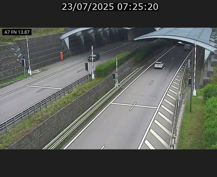 <h2>Caméra trafic Luxembourg - A7, Tunnel Gousselerbierg, entrée nord, direction Lorentzweiler</h2>