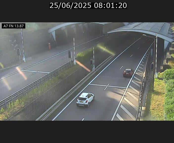 <h2>Caméra trafic Luxembourg - A7, Tunnel Gousselerbierg, entrée nord, direction Lorentzweiler</h2>