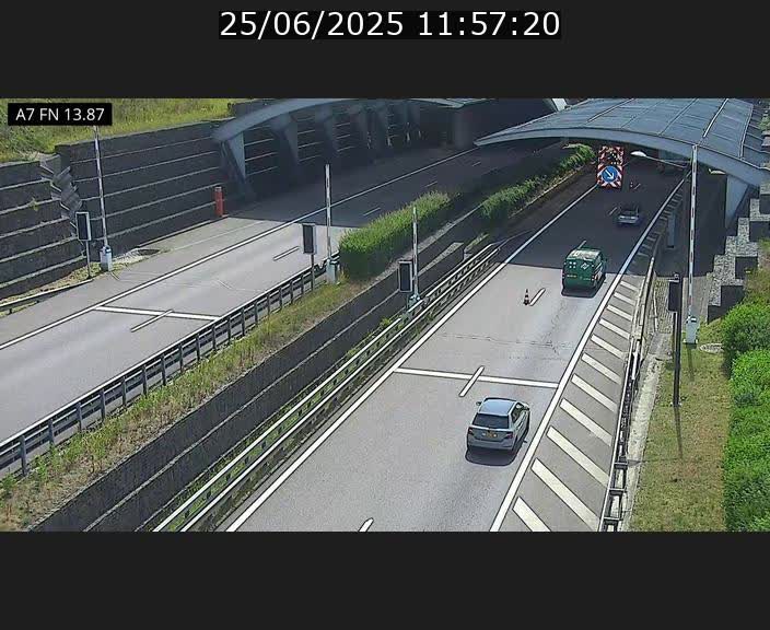 <h2>Caméra trafic Luxembourg - A7, Tunnel Gousselerbierg, entrée nord, direction Lorentzweiler</h2>