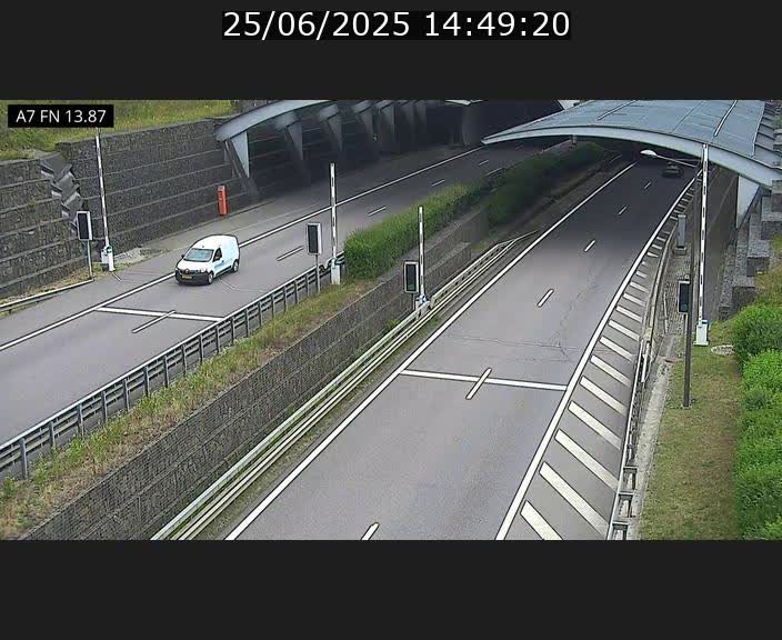 <h2>Caméra trafic Luxembourg - A7, Tunnel Gousselerbierg, entrée nord, direction Lorentzweiler</h2>