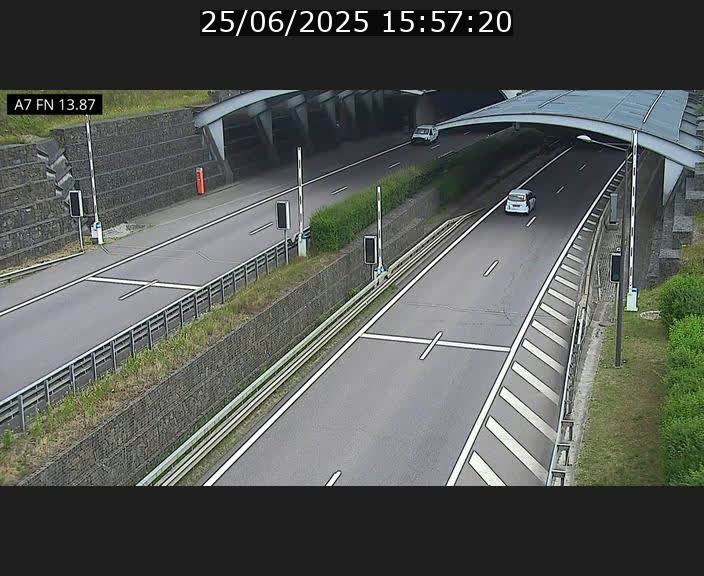 <h2>Caméra trafic Luxembourg - A7, Tunnel Gousselerbierg, entrée nord, direction Lorentzweiler</h2>