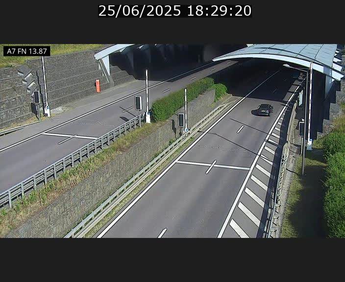 <h2>Caméra trafic Luxembourg - A7, Tunnel Gousselerbierg, entrée nord, direction Lorentzweiler</h2>