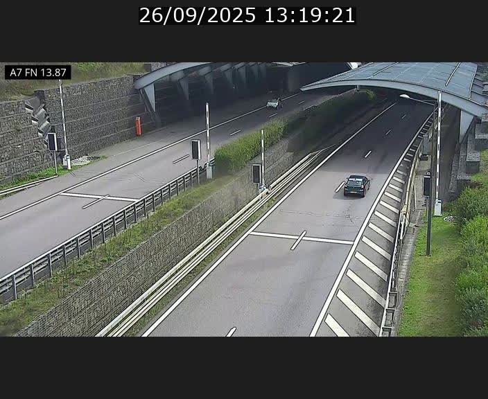 <h2>Caméra trafic Luxembourg - A7, Tunnel Gousselerbierg, entrée nord, direction Lorentzweiler</h2>