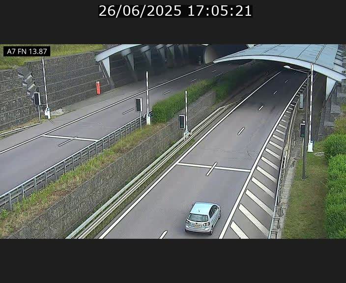 <h2>Caméra trafic Luxembourg - A7, Tunnel Gousselerbierg, entrée nord, direction Lorentzweiler</h2>