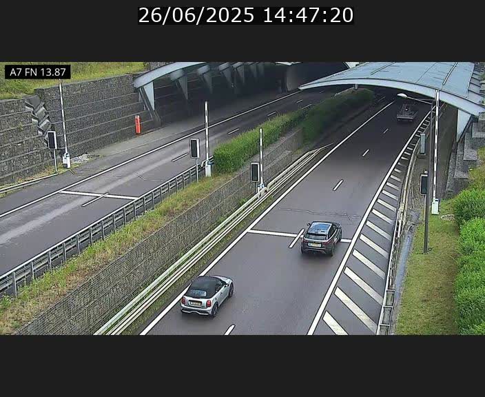 <h2>Caméra trafic Luxembourg - A7, Tunnel Gousselerbierg, entrée nord, direction Lorentzweiler</h2>