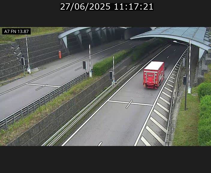 <h2>Caméra trafic Luxembourg - A7, Tunnel Gousselerbierg, entrée nord, direction Lorentzweiler</h2>