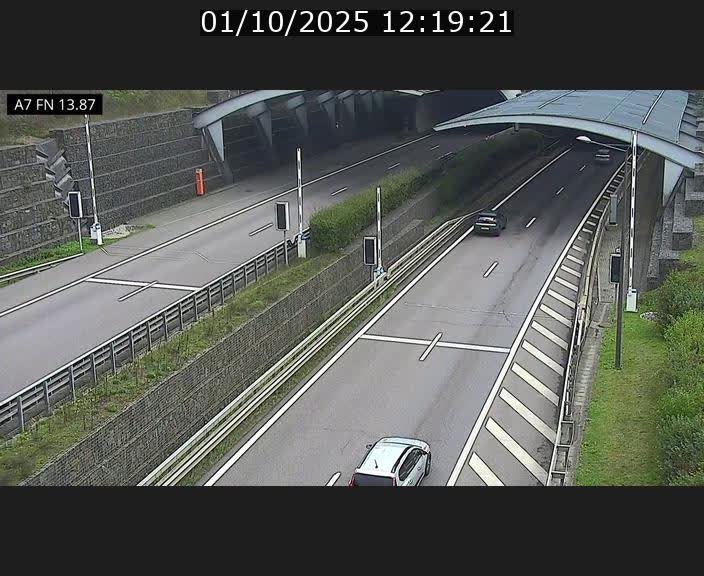 <h2>Caméra trafic Luxembourg - A7, Tunnel Gousselerbierg, entrée nord, direction Lorentzweiler</h2>