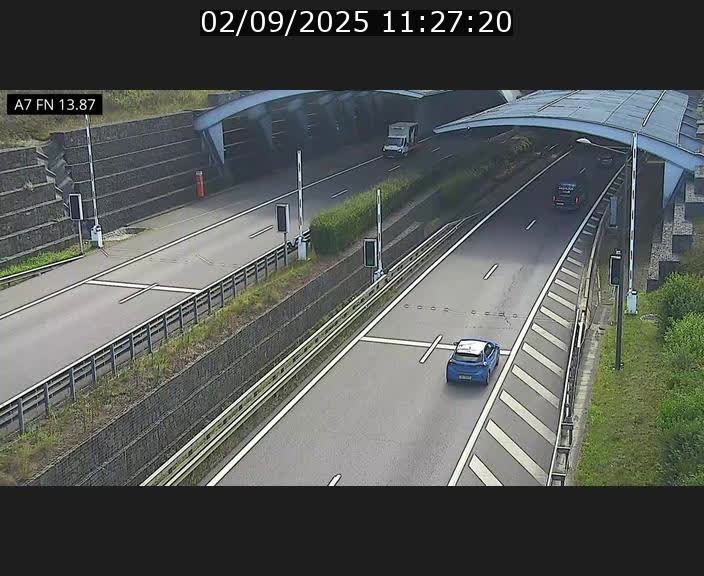 <h2>Caméra trafic Luxembourg - A7, Tunnel Gousselerbierg, entrée nord, direction Lorentzweiler</h2>