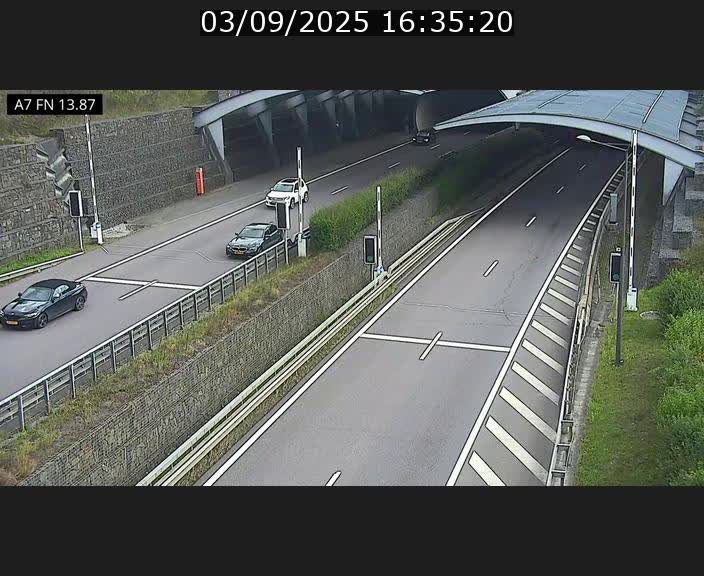 <h2>Caméra trafic Luxembourg - A7, Tunnel Gousselerbierg, entrée nord, direction Lorentzweiler</h2>