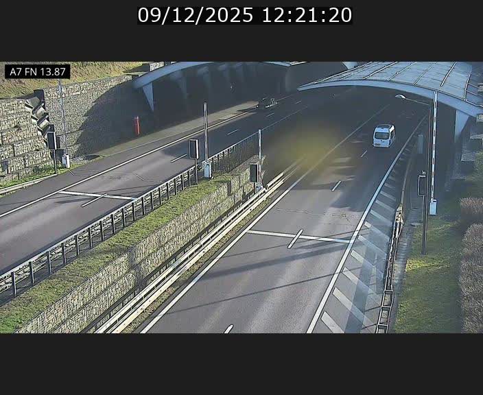 <h2>Caméra trafic Luxembourg - A7, Tunnel Gousselerbierg, entrée nord, direction Lorentzweiler</h2>