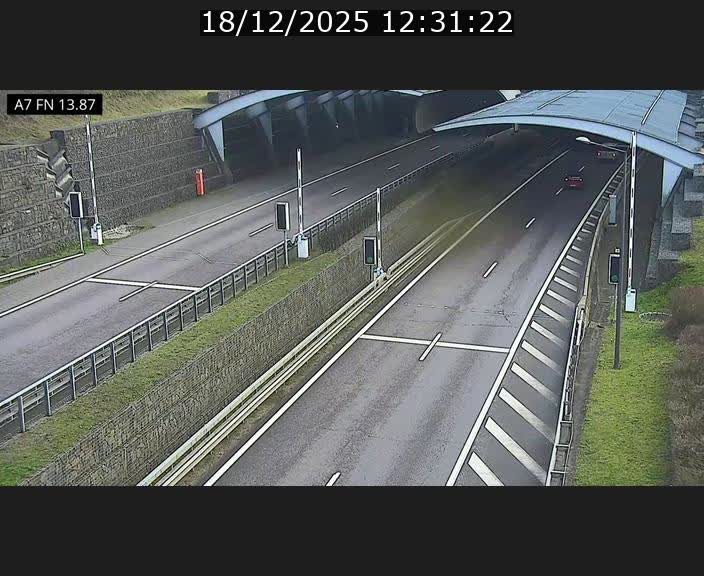 <h2>Caméra trafic Luxembourg - A7, Tunnel Gousselerbierg, entrée nord, direction Lorentzweiler</h2>