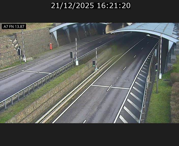 <h2>Caméra trafic Luxembourg - A7, Tunnel Gousselerbierg, entrée nord, direction Lorentzweiler</h2>