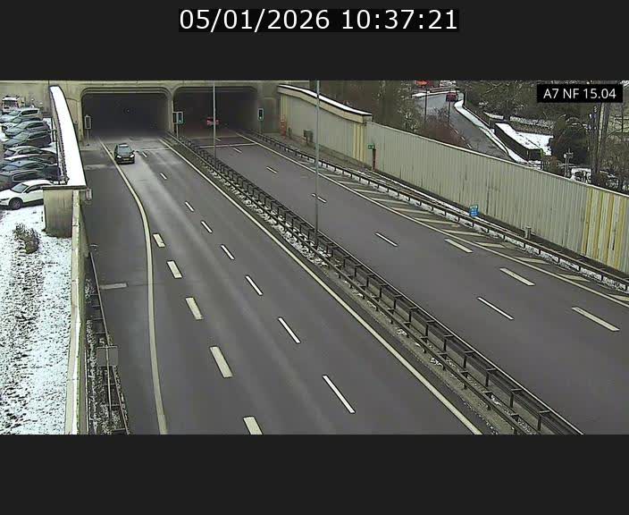 <h2>Caméra trafic Luxembourg - A7, Tunnel Mersch, entrée sud, direction Ettelbruck</h2>