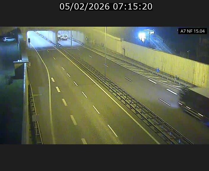 <h2>Caméra trafic Luxembourg - A7, Tunnel Mersch, entrée sud, direction Ettelbruck</h2>
