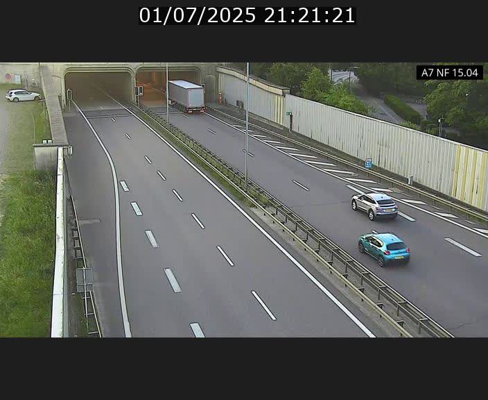 <h2>Caméra trafic Luxembourg - A7, Tunnel Mersch, entrée sud, direction Ettelbruck</h2>