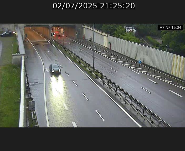 <h2>Caméra trafic Luxembourg - A7, Tunnel Mersch, entrée sud, direction Ettelbruck</h2>
