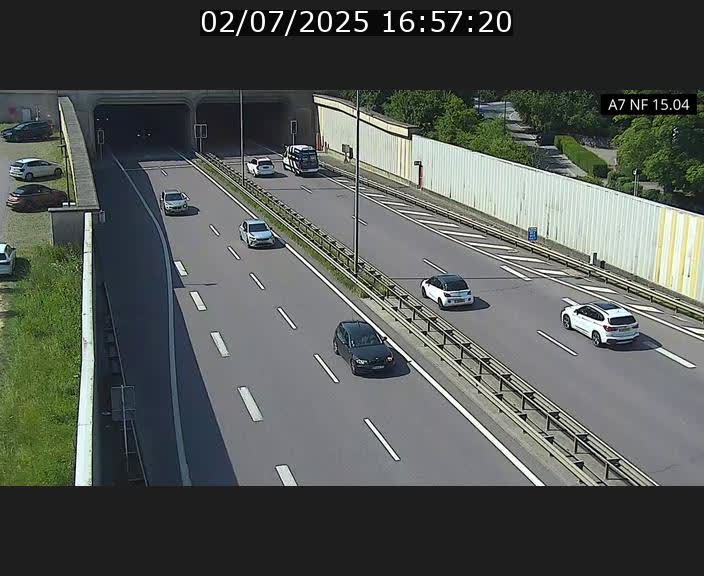 <h2>Caméra trafic Luxembourg - A7, Tunnel Mersch, entrée sud, direction Ettelbruck</h2>