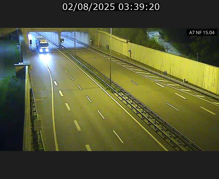 <h2>Caméra trafic Luxembourg - A7, Tunnel Mersch, entrée sud, direction Ettelbruck</h2>