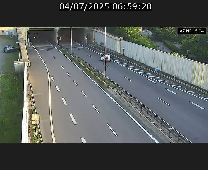 <h2>Caméra trafic Luxembourg - A7, Tunnel Mersch, entrée sud, direction Ettelbruck</h2>