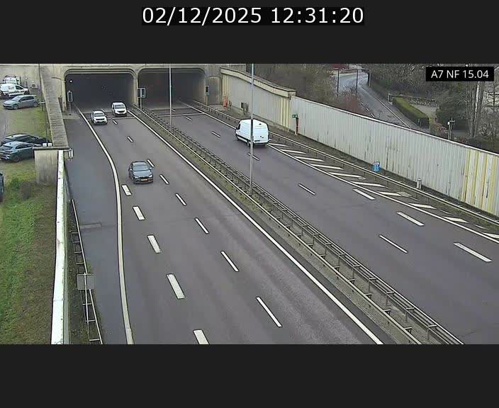 <h2>Caméra trafic Luxembourg - A7, Tunnel Mersch, entrée sud, direction Ettelbruck</h2>