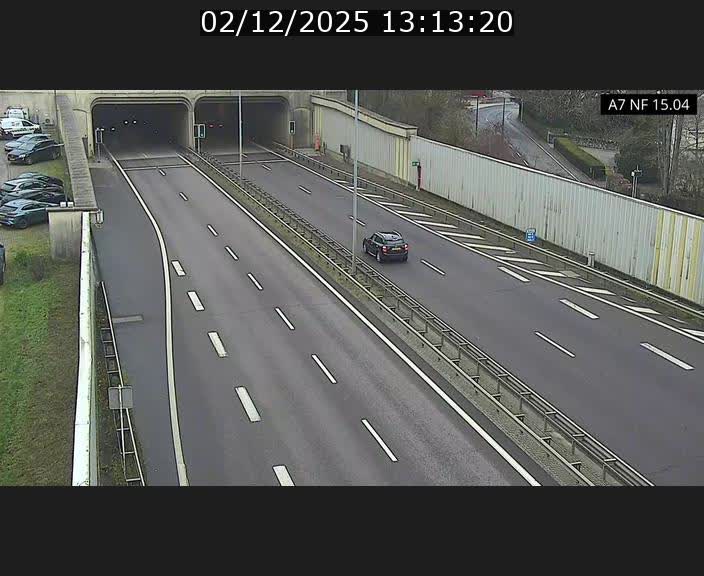<h2>Caméra trafic Luxembourg - A7, Tunnel Mersch, entrée sud, direction Ettelbruck</h2>