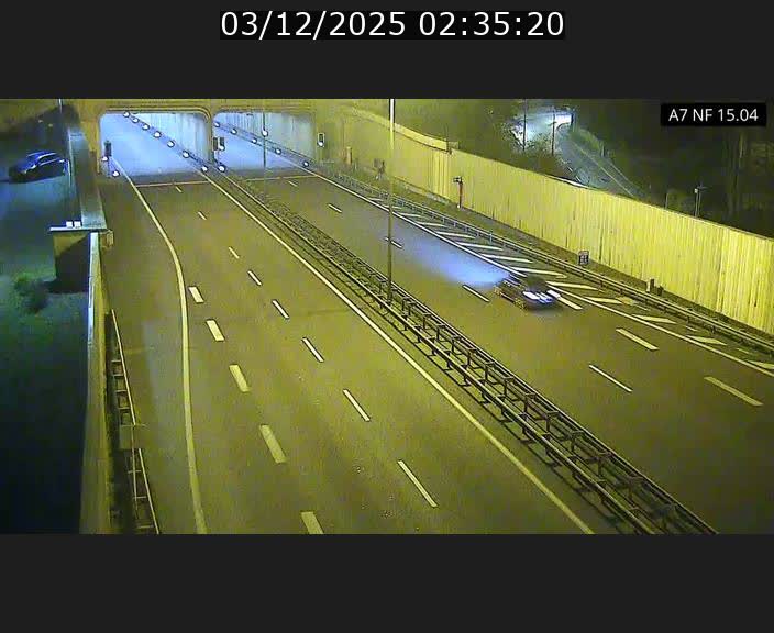 <h2>Caméra trafic Luxembourg - A7, Tunnel Mersch, entrée sud, direction Ettelbruck</h2>