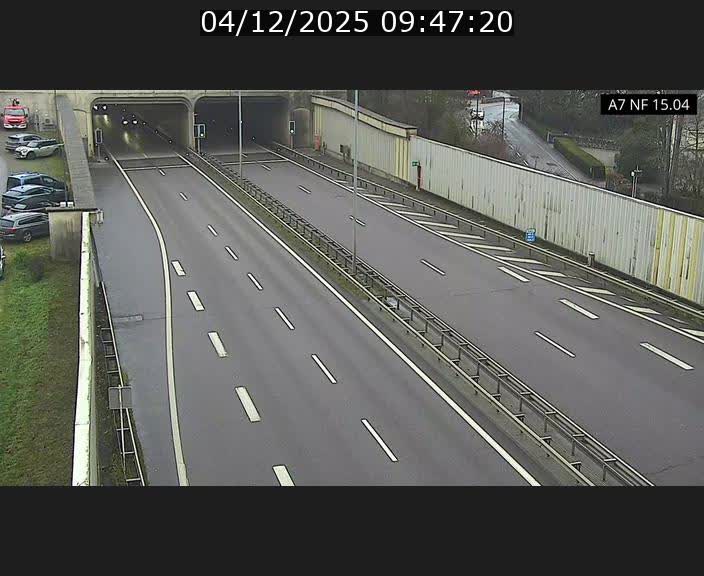 <h2>Caméra trafic Luxembourg - A7, Tunnel Mersch, entrée sud, direction Ettelbruck</h2>