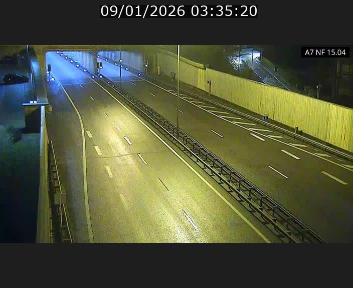 Caméra trafic Luxembourg - A7, Tunnel Mersch, entrée sud, direction Ettelbruck