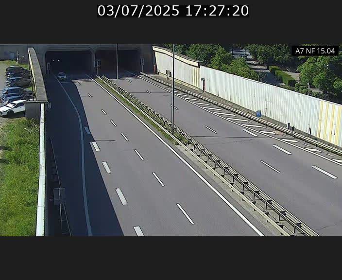 <h2>Caméra trafic Luxembourg - A7, Tunnel Mersch, entrée sud, direction Ettelbruck</h2>