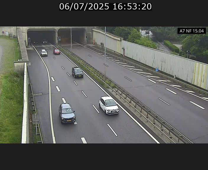 <h2>Caméra trafic Luxembourg - A7, Tunnel Mersch, entrée sud, direction Ettelbruck</h2>
