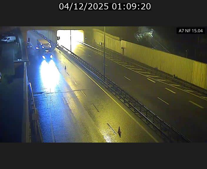 Caméra trafic Luxembourg - A7, Tunnel Mersch, entrée sud, direction Ettelbruck