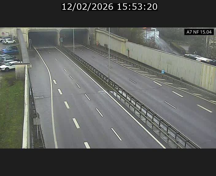 <h2>Caméra trafic Luxembourg - A7, Tunnel Mersch, entrée sud, direction Ettelbruck</h2>