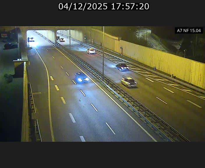 <h2>Caméra trafic Luxembourg - A7, Tunnel Mersch, entrée sud, direction Ettelbruck</h2>