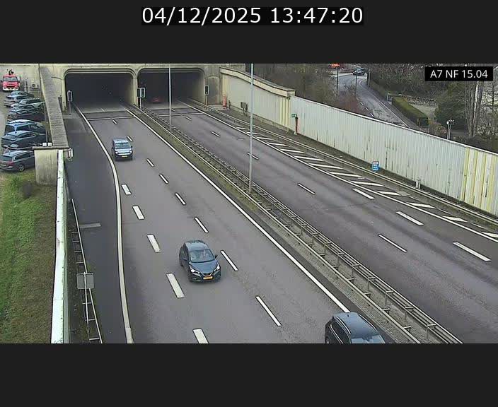 <h2>Caméra trafic Luxembourg - A7, Tunnel Mersch, entrée sud, direction Ettelbruck</h2>