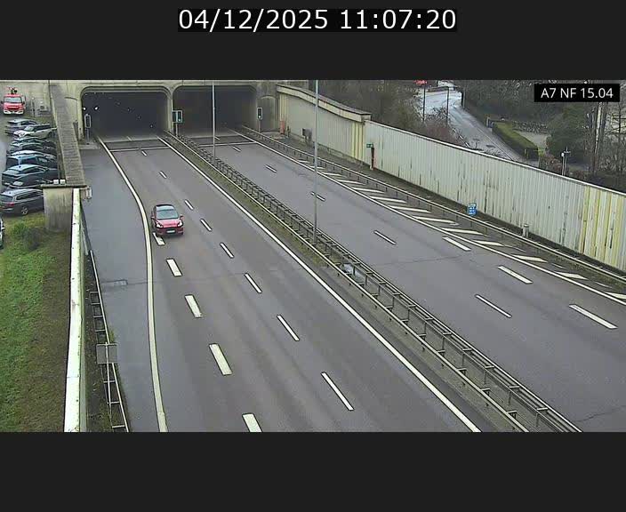 <h2>Caméra trafic Luxembourg - A7, Tunnel Mersch, entrée sud, direction Ettelbruck</h2>
