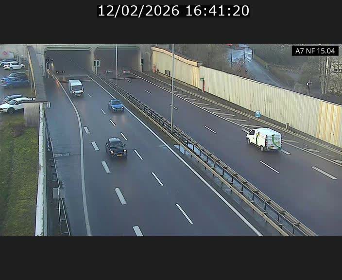 <h2>Caméra trafic Luxembourg - A7, Tunnel Mersch, entrée sud, direction Ettelbruck</h2>