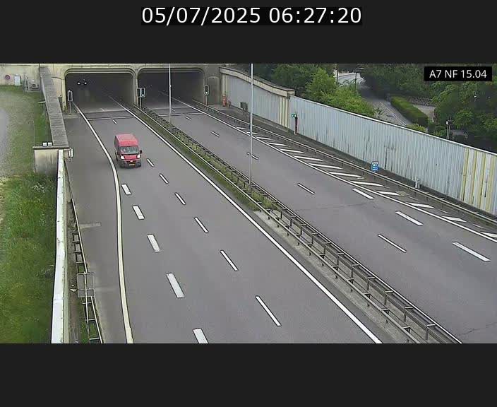 <h2>Caméra trafic Luxembourg - A7, Tunnel Mersch, entrée sud, direction Ettelbruck</h2>