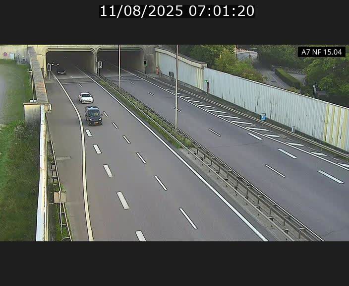 <h2>Caméra trafic Luxembourg - A7, Tunnel Mersch, entrée sud, direction Ettelbruck</h2>