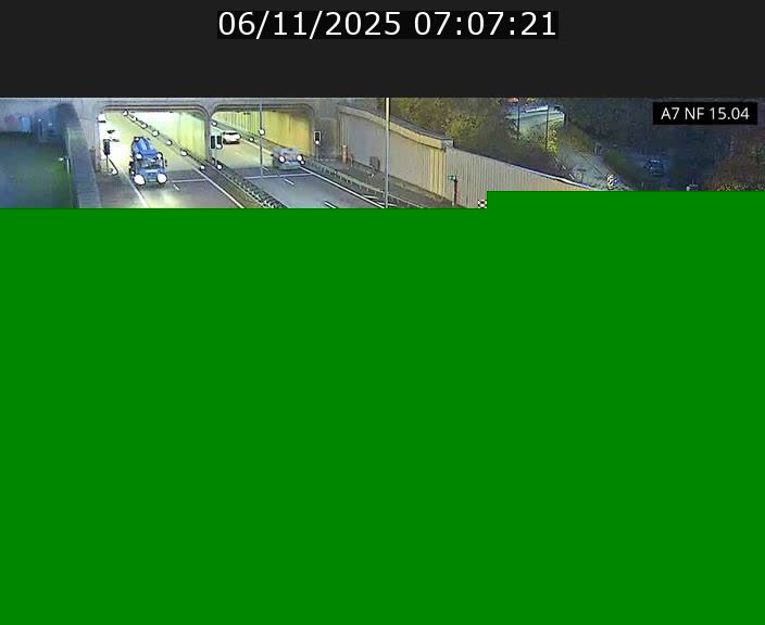 Caméra trafic Luxembourg - A7, Tunnel Mersch, entrée sud, direction Ettelbruck