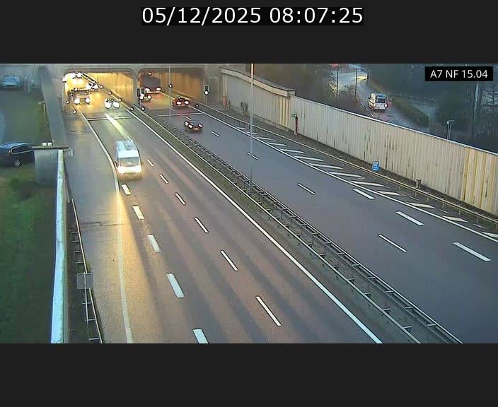 <h2>Caméra trafic Luxembourg - A7, Tunnel Mersch, entrée sud, direction Ettelbruck</h2>