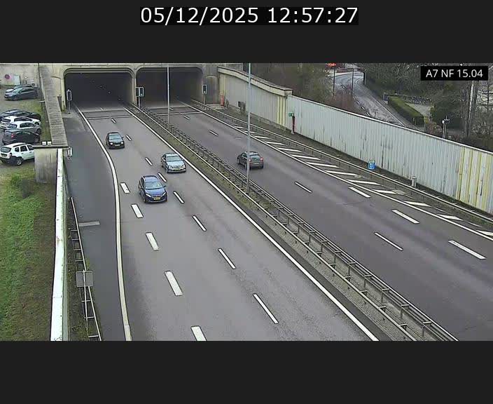 <h2>Caméra trafic Luxembourg - A7, Tunnel Mersch, entrée sud, direction Ettelbruck</h2>