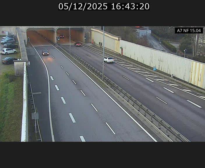 <h2>Caméra trafic Luxembourg - A7, Tunnel Mersch, entrée sud, direction Ettelbruck</h2>