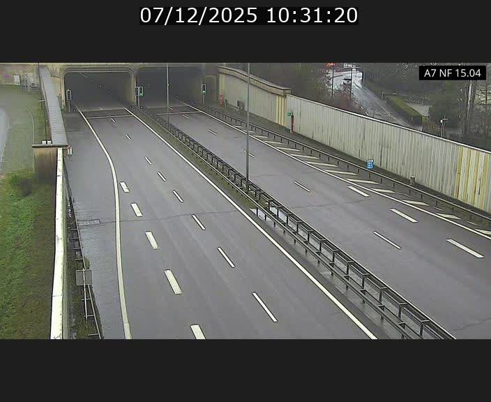 <h2>Caméra trafic Luxembourg - A7, Tunnel Mersch, entrée sud, direction Ettelbruck</h2>