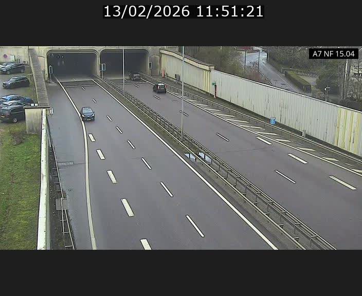 Caméra trafic Luxembourg - A7, Tunnel Mersch, entrée sud, direction Ettelbruck