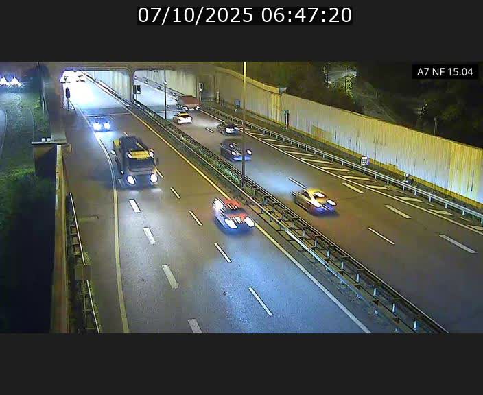 <h2>Caméra trafic Luxembourg - A7, Tunnel Mersch, entrée sud, direction Ettelbruck</h2>