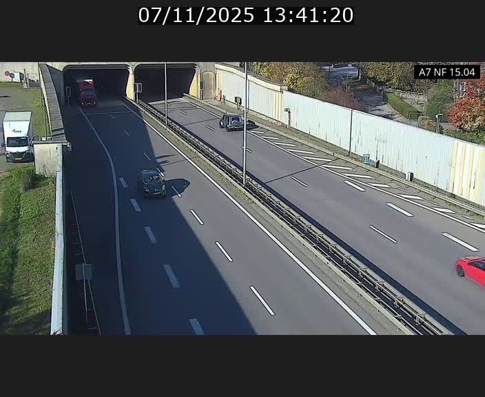 <h2>Caméra trafic Luxembourg - A7, Tunnel Mersch, entrée sud, direction Ettelbruck</h2>
