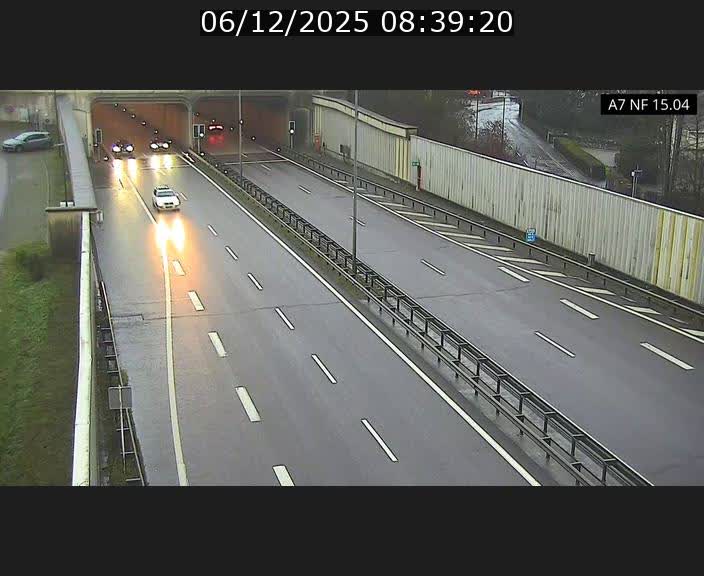 <h2>Caméra trafic Luxembourg - A7, Tunnel Mersch, entrée sud, direction Ettelbruck</h2>